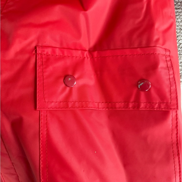 Vintage Red Rainbow Ridge Red Black Plaid Rain Coat Size Small - Picture 8 of 12